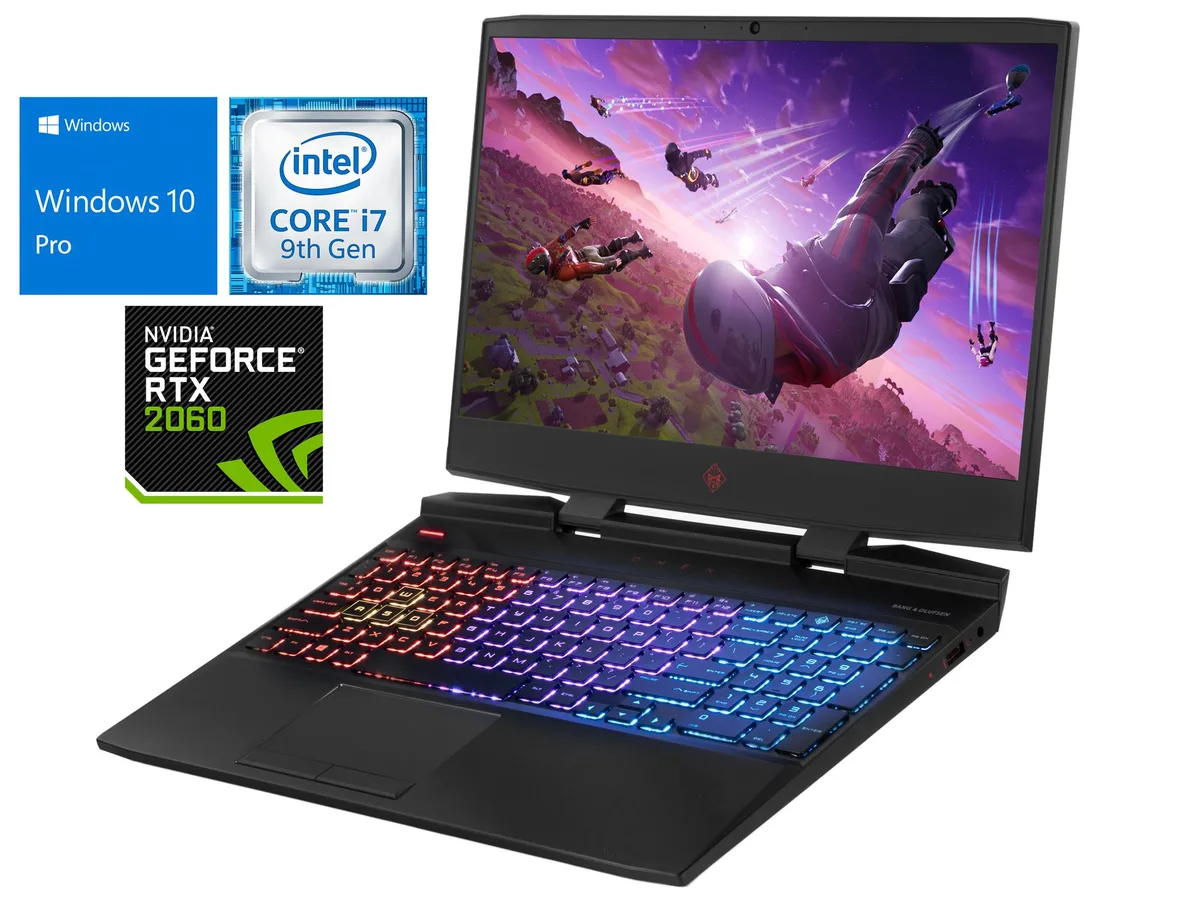 HP HP OMEN 15 gaming laptop i7-9750H 16GB 512GB NVMe RTX 2060 15.6" FHD — product photo