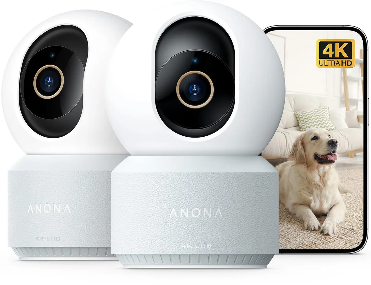  Clover Anona Pano HM1010 4K Indoor 360 Pan 110 Tilt Wi-Fi 6 2 Pack — product photo