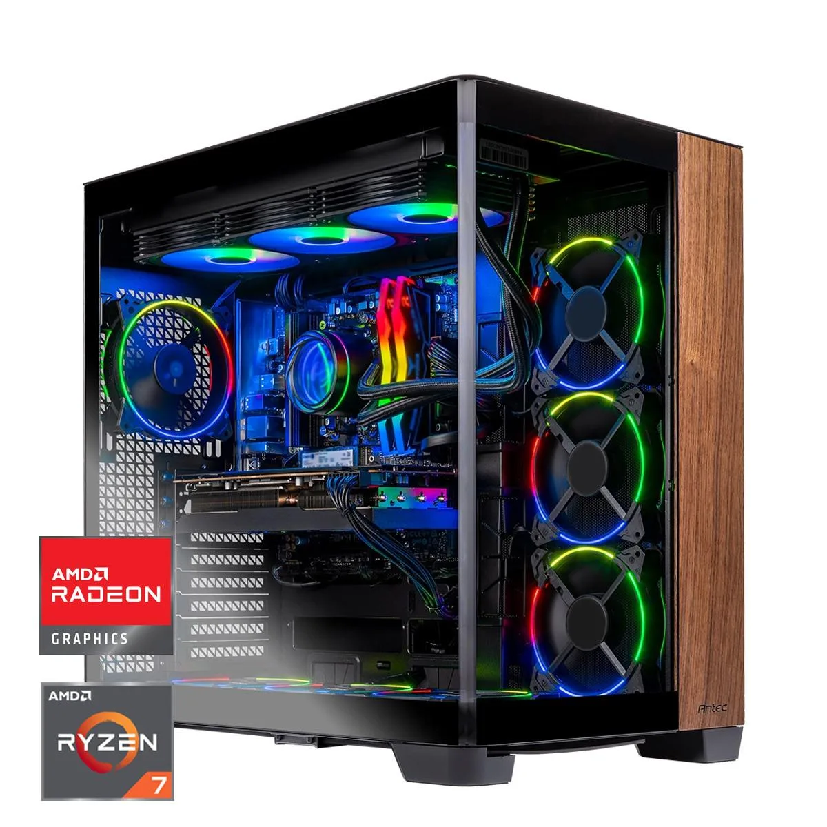 Skytech Skytech ST-PRISM4-1796-B-AL gaming PC Ryzen 7 9800X3D RX 9070 XT 32GB DDR5 2TB NVMe — fotografia produktu