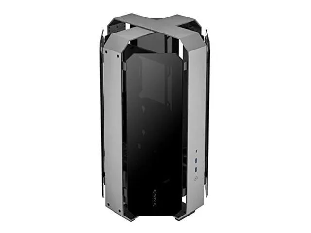 AZZA AZZA Opus 809 CNC ATX Case Silver Dual Orientation — product photo