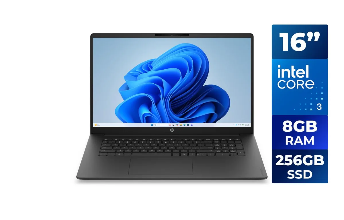 HP HP OmniBook 3 16-bu0060ca 16.0" Intel Core 3 100U 8GB DDR5 256GB NVMe — photo du produit