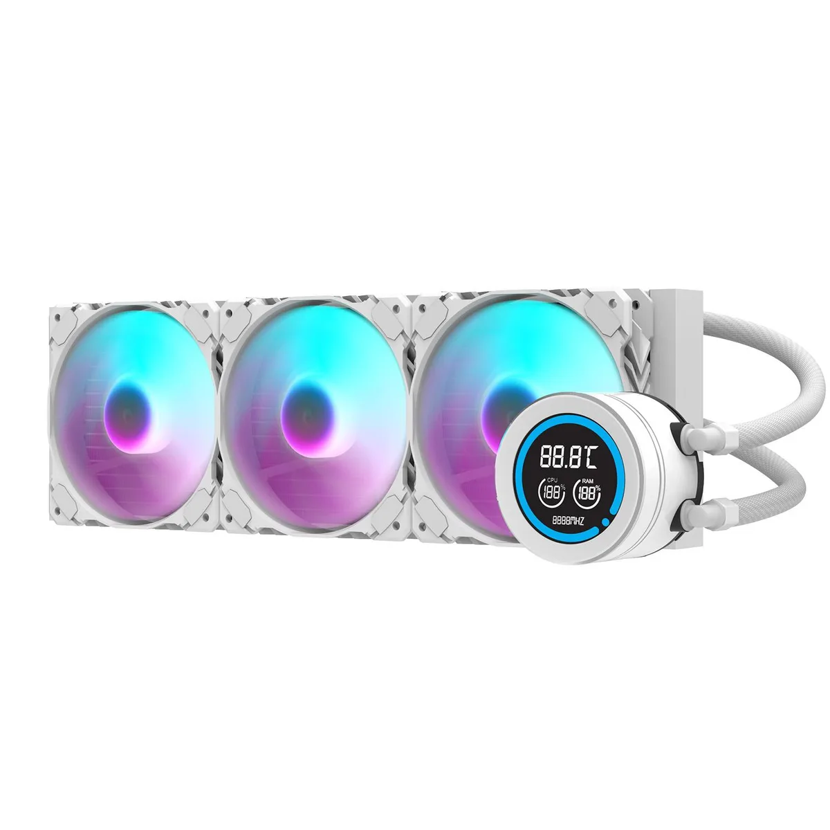 darkFlash darkFlash DN360D 360mm AIO Liquid Cooler White — product photo