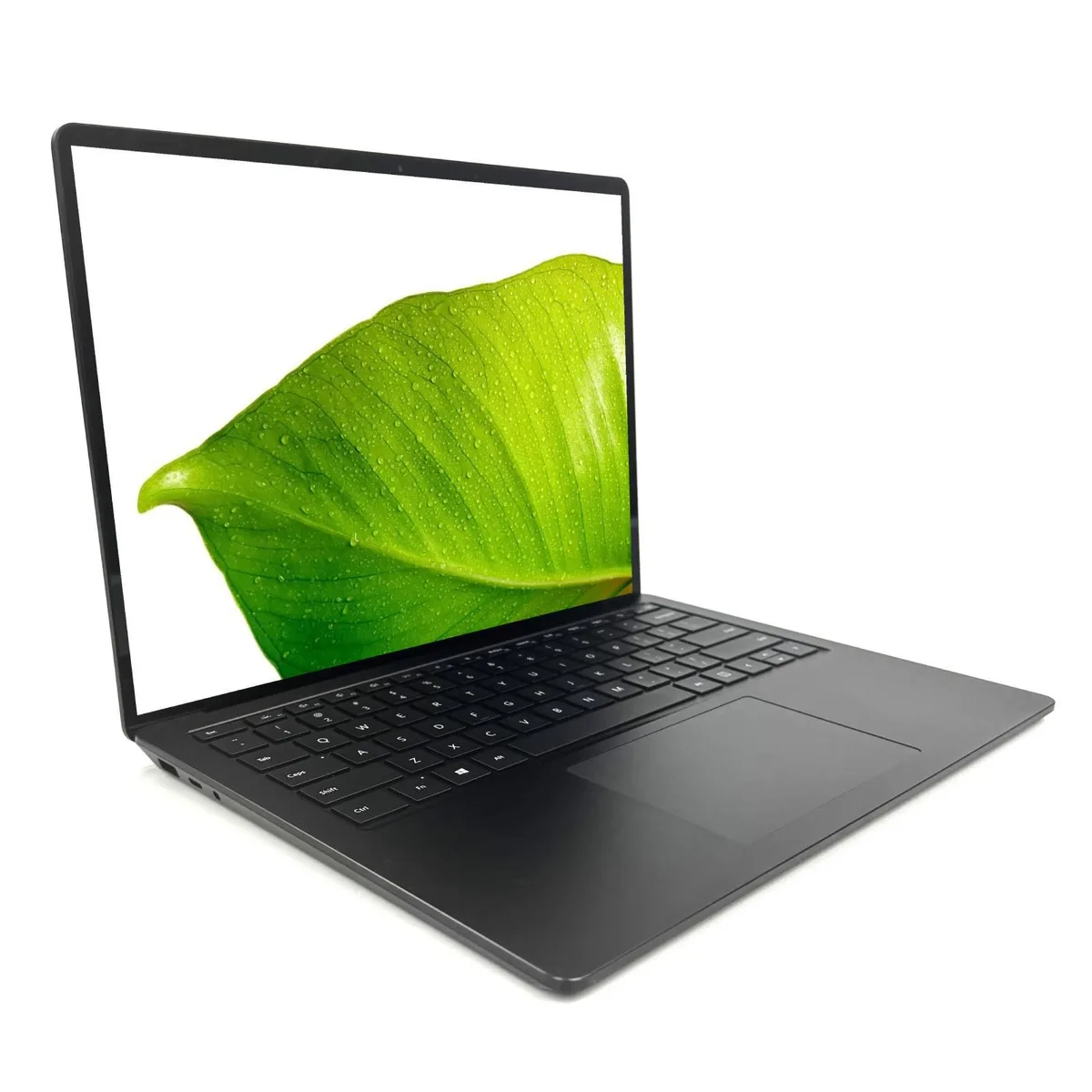 Black aluminium clamshell laptop with 13.5 inch 3:2 touchscreen display