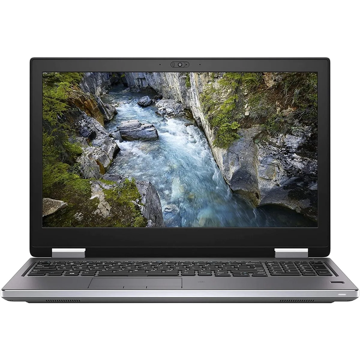 Dell Precision 7540 laptop in grey finish, 15.6 inch IPS display, full-size keyboard, Titan Grey colour