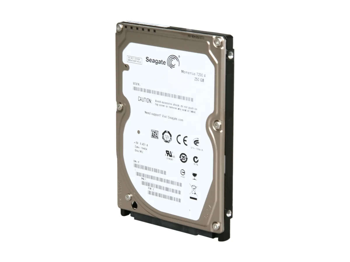 Seagate Seagate Momentus 7200.4 ST9250410ASG 250GB 7200 RPM 16MB SATA 3.0Gb/s 2.5" laptop hard drive — صورة المنتج