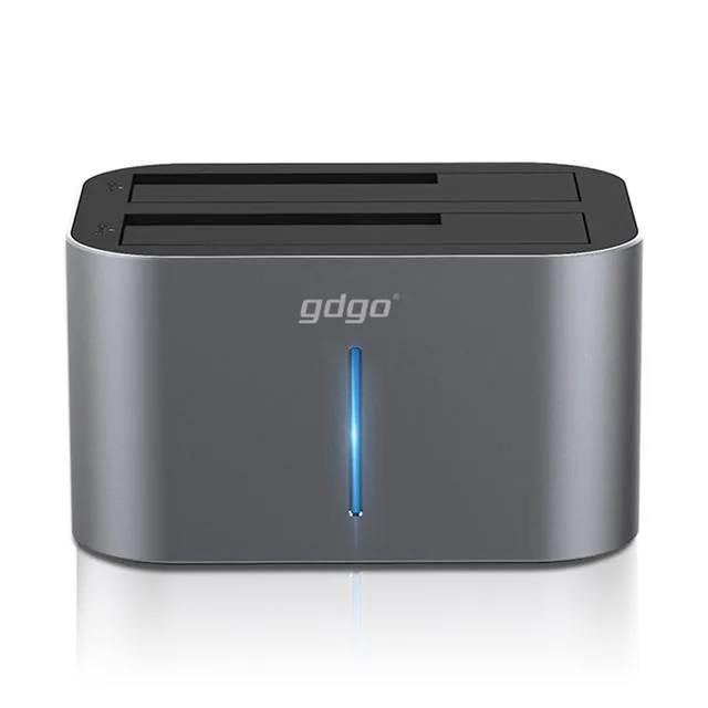 Hetai Tech Hetai Tech SATA 2.5/3.5 inch USB 3.0 Docking Station Grey 14TB — product photo