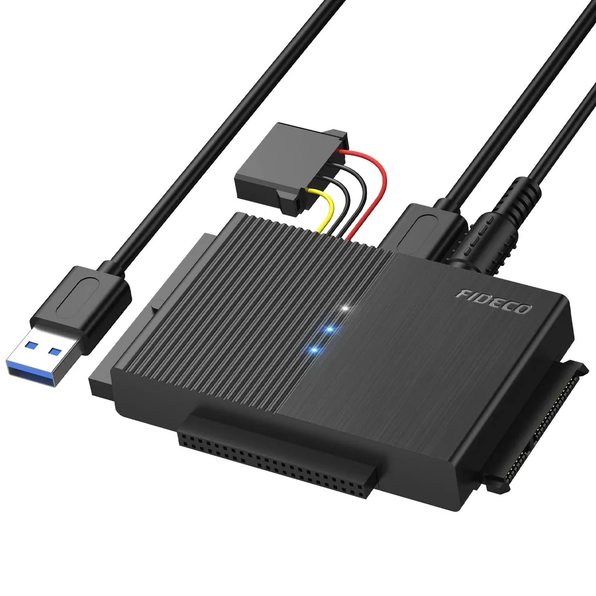 FIDECO PL319 USB 3.0 to SATA/IDE Adapter with 12V Power — product photo