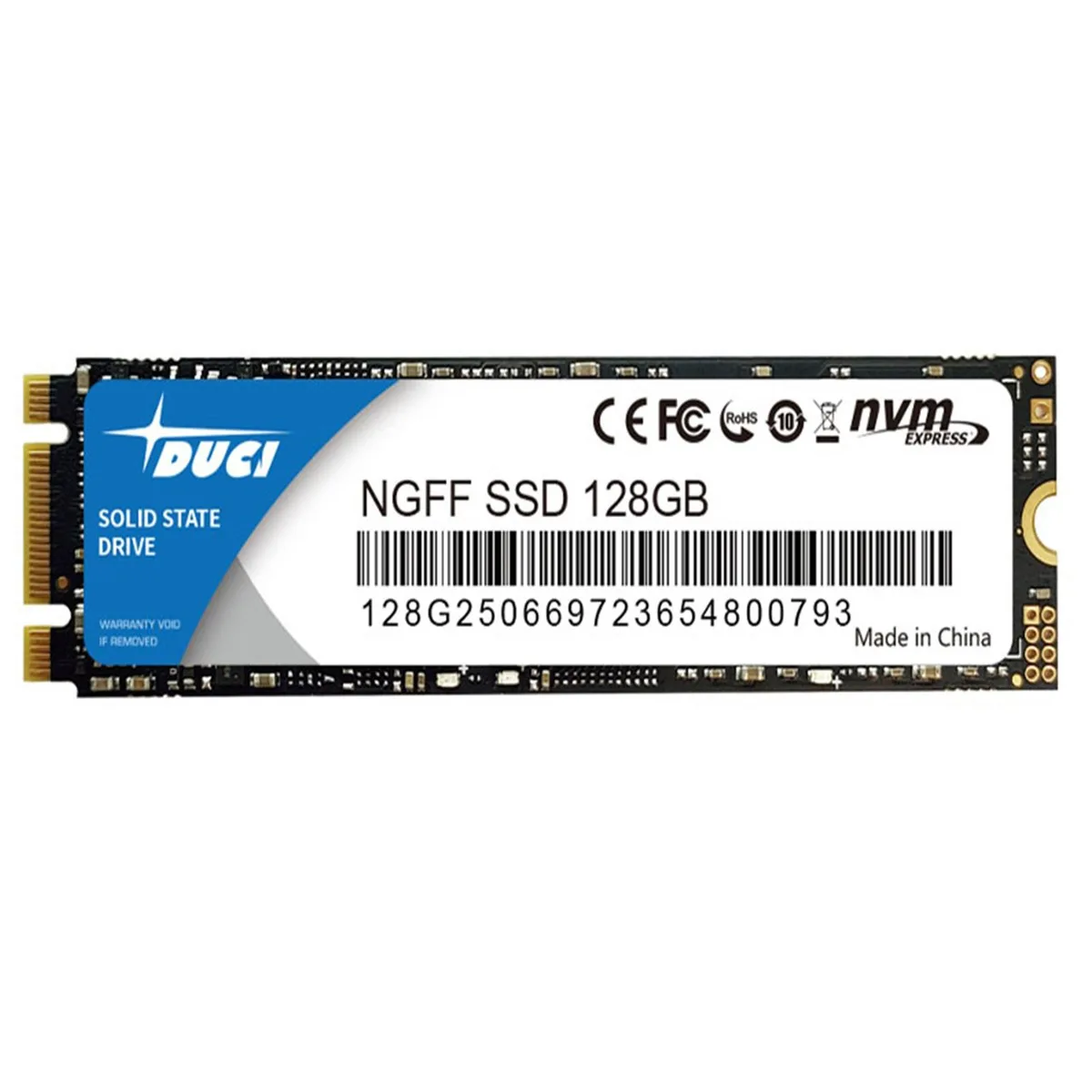DUCI DUCI 128GB NGFF M.2 SATA3.0 512MB/s internal SSD — product photo