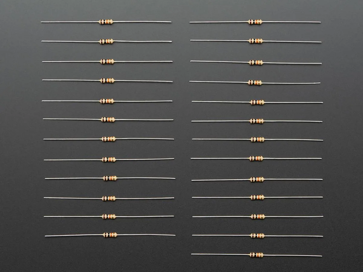 Adafruit Adafruit Through-Hole Resistors 10K ohm 5% 1/4W 25 pack engineering development tool — תמונת המוצר