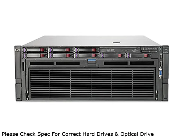 Silver 4U rack server with four power supplies and front drive bays