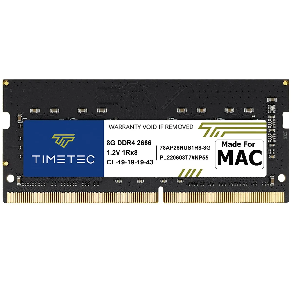 Timetec Timetec MR-G8GD426S2E 8GB DDR4 2666MHz CL19 1.2V SODIMM laptop RAM — foto produk
