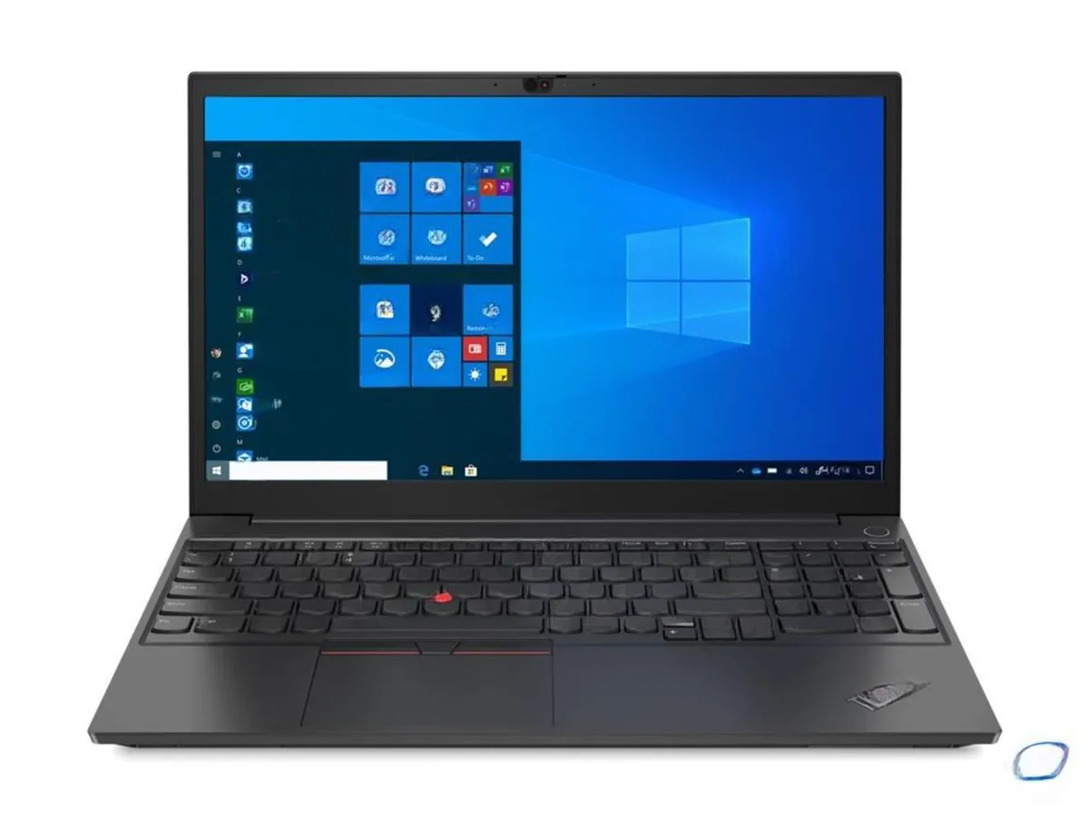 Black ThinkPad E15 Gen 2 laptop, 15.6 inch touchscreen, matte finish