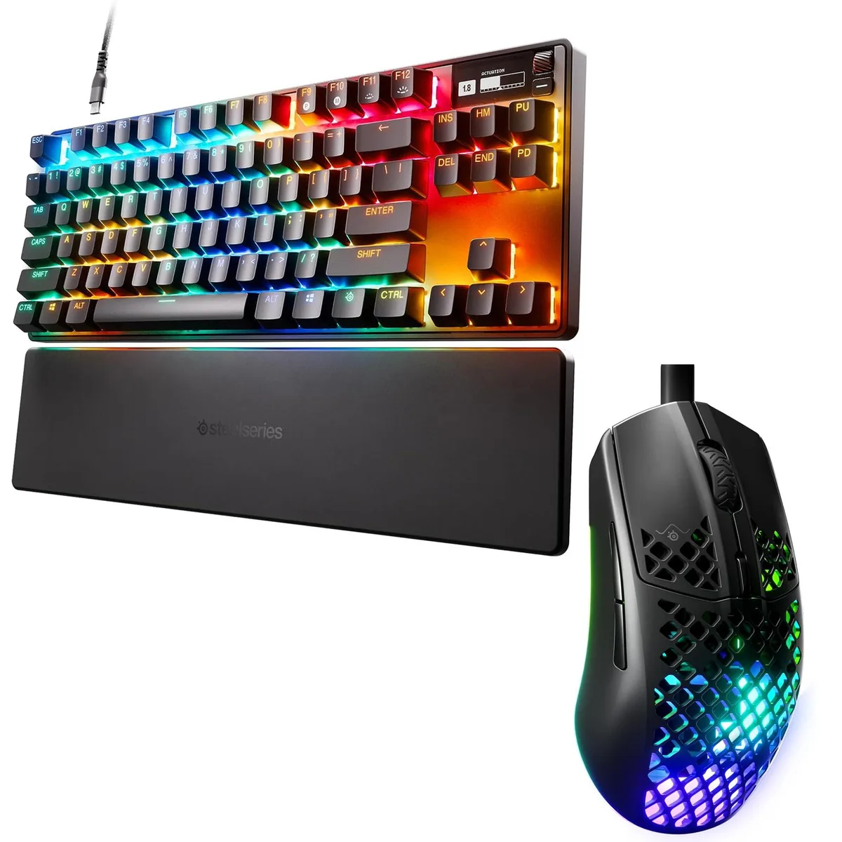 SteelSeries SteelSeries Apex Pro TKL Wired Keyboard & Aerox 3 Mouse Set — produktbild