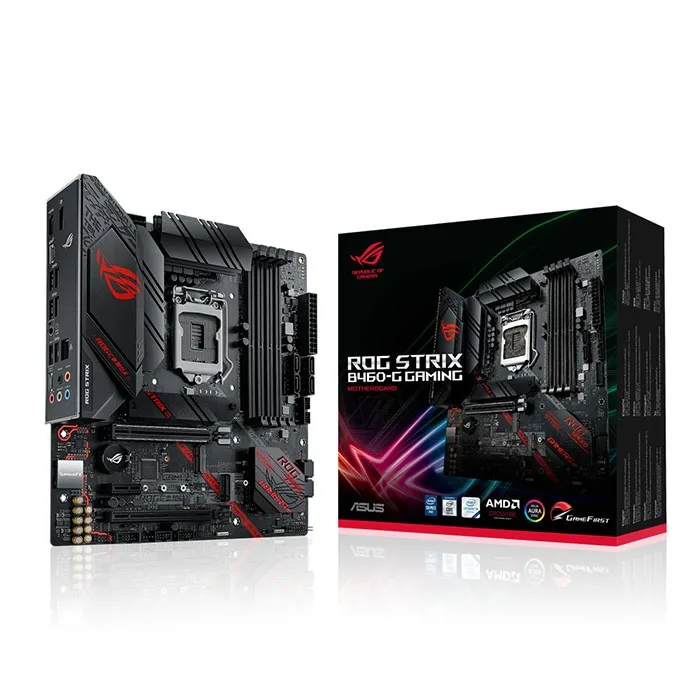 ASUS ASUS ROG STRIX B460-G GAMING LGA 1200 Intel B460 DDR4 Micro ATX Motherboard — product photo