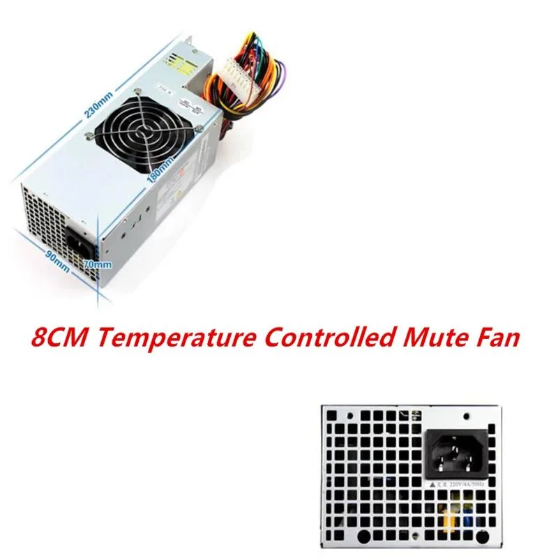 Black ATX power supply unit with 80 PLUS Gold badge and cooling fan visible