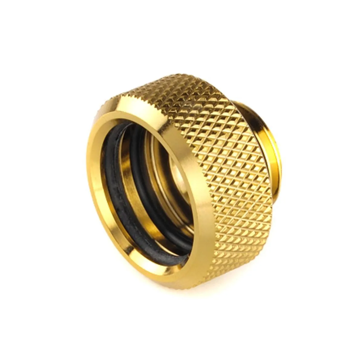 Bitspower G1/4 Multi-Link fitting for 16mm rigid tubing, true brass finish
