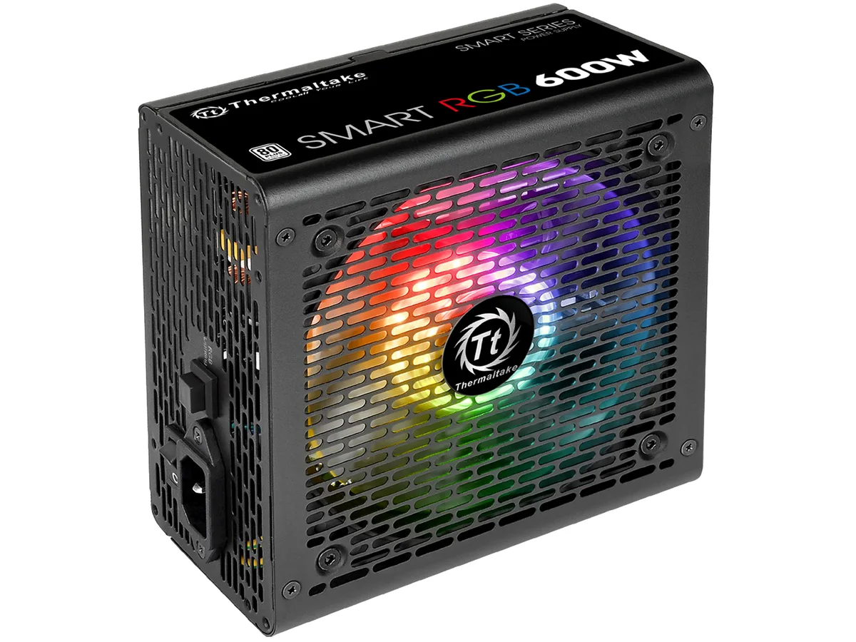 Thermaltake Thermaltake Smart RGB 600W PS-SPR-0600NHFAWU-1 power supply — photo du produit
