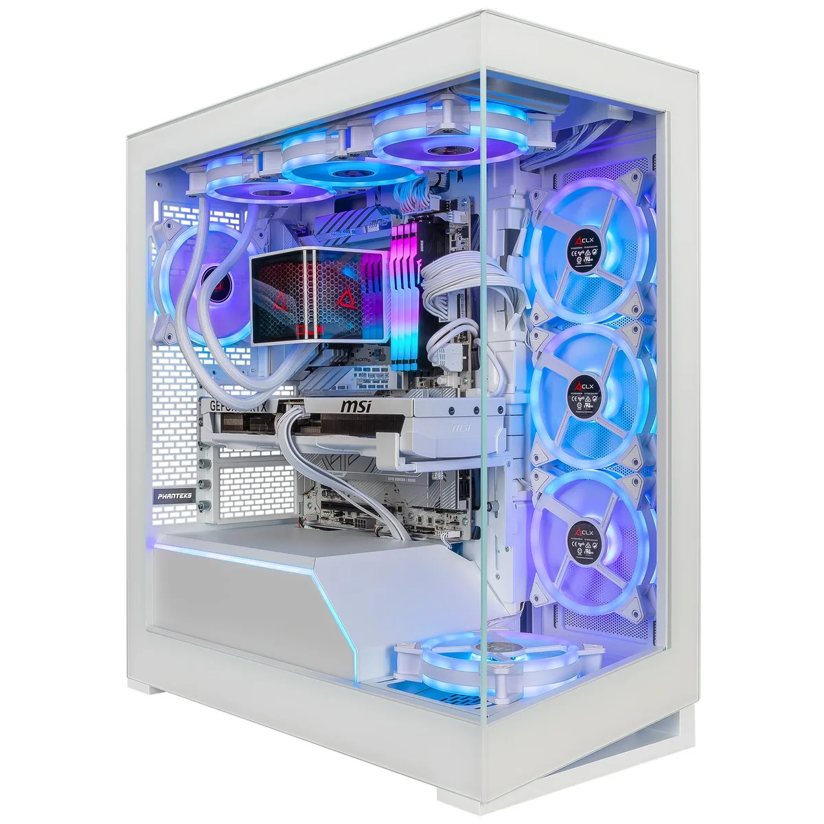 CLX Gaming CLX Gaming TGMHORRTU5705WM gaming PC — Intel Core Ultra 9 285K 3.7GHz 24-core, 192GB DDR5 — product photo