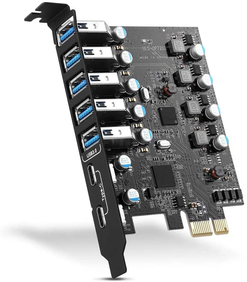 Sponge Tech Sponge Tech PCI-E to USB 3.0 7-Port Expansion Card — fotografie produktu