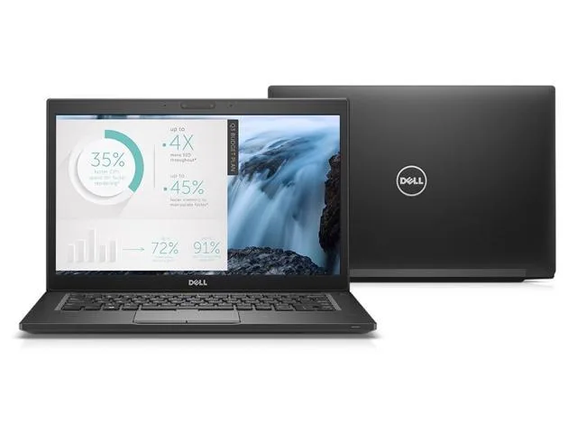 Black Dell Latitude 5480 laptop, 14 inch non-touch screen, backlit keyboard