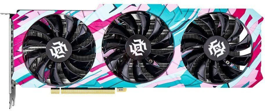 ZOTAC RTX 3070 X-GAMING OC triple-fan graphics card, black and silver finish, metal backplate visible