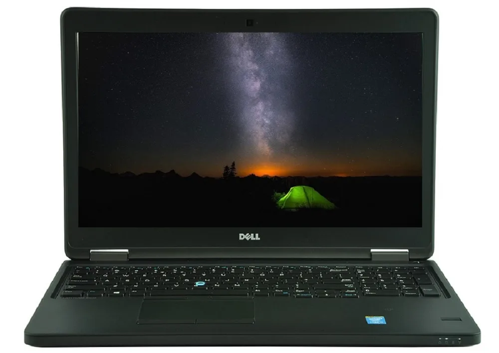 Black 15.6 inch Dell Latitude E5570 laptop closed lid matte finish
