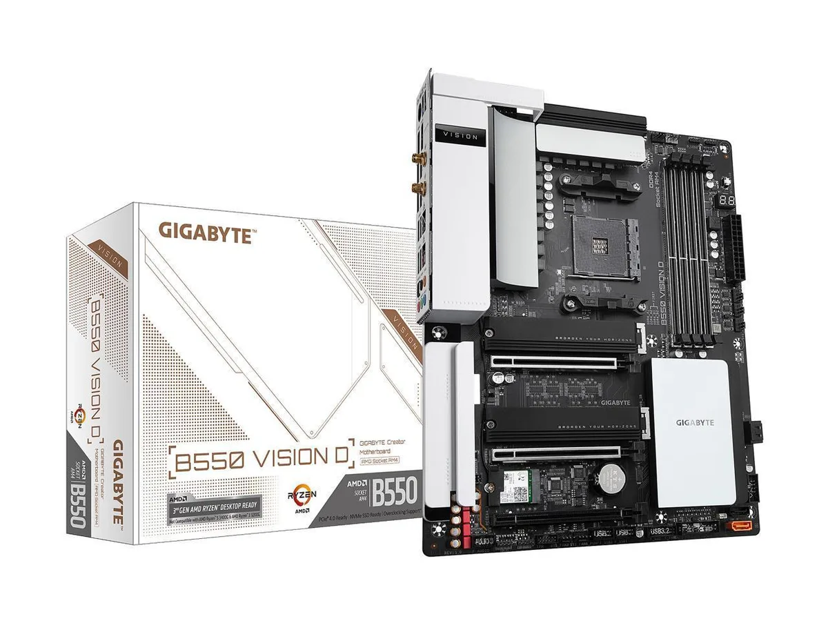 GIGABYTE GIGABYTE B550 VISION D AM4 AMD motherboard — photo du produit