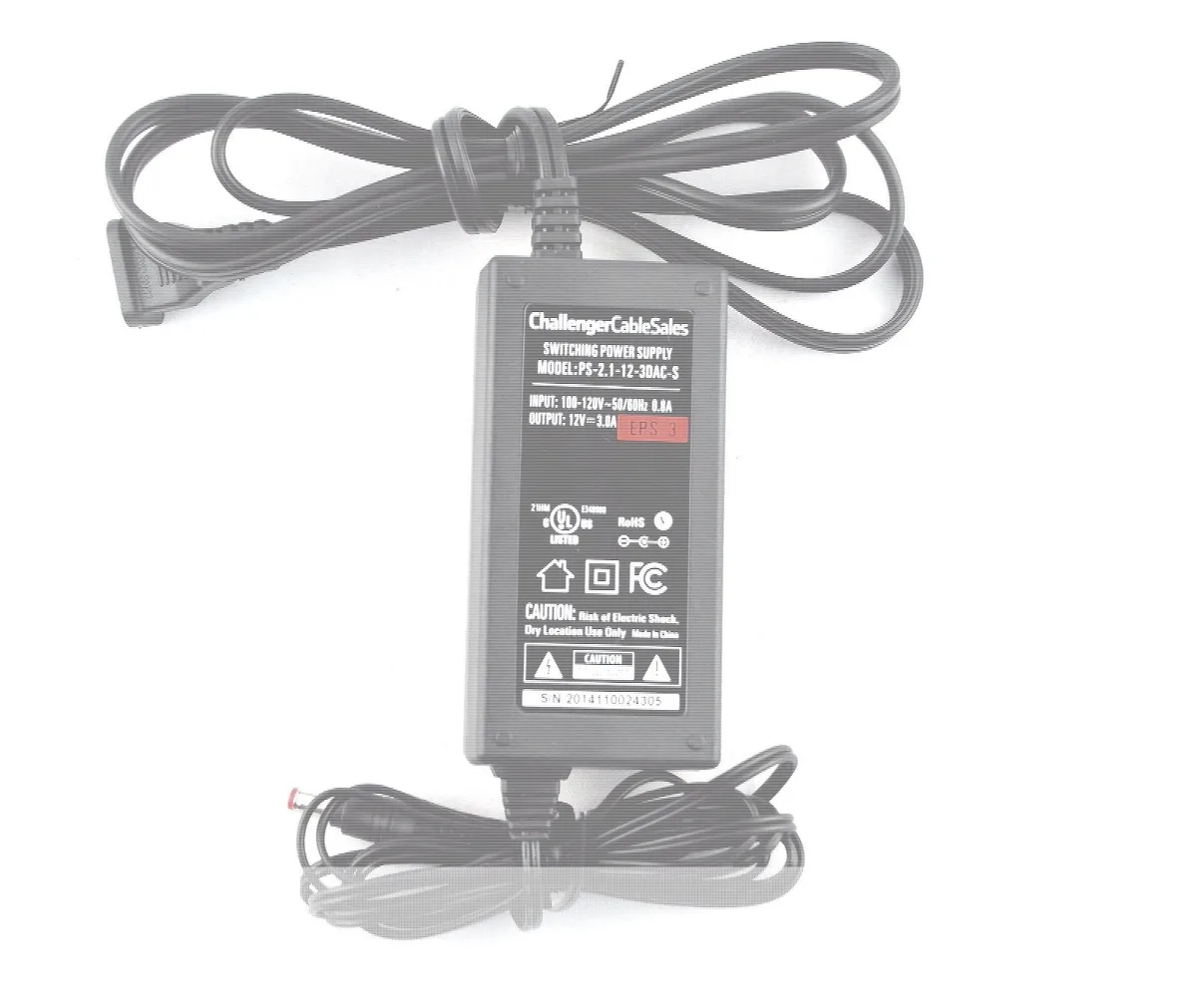 EPS EPS PS-2.1-12-3DAC-S 12V 3A Power Supply — product photo