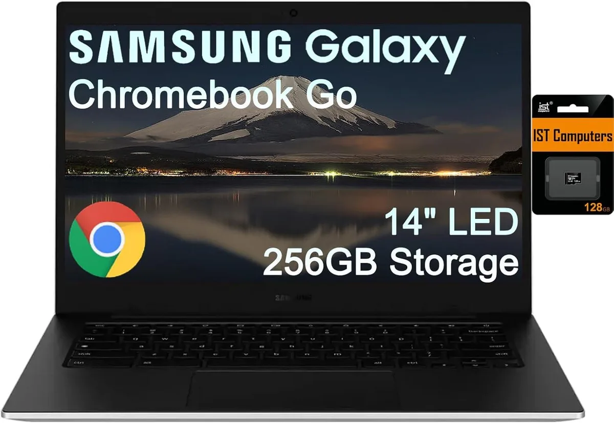 SAMSUNG SAMSUNG Galaxy Chromebook Go XE340XDA 14" Intel Celeron N4500 4GB 256GB Chrome OS Silver — ภาพสินค้า