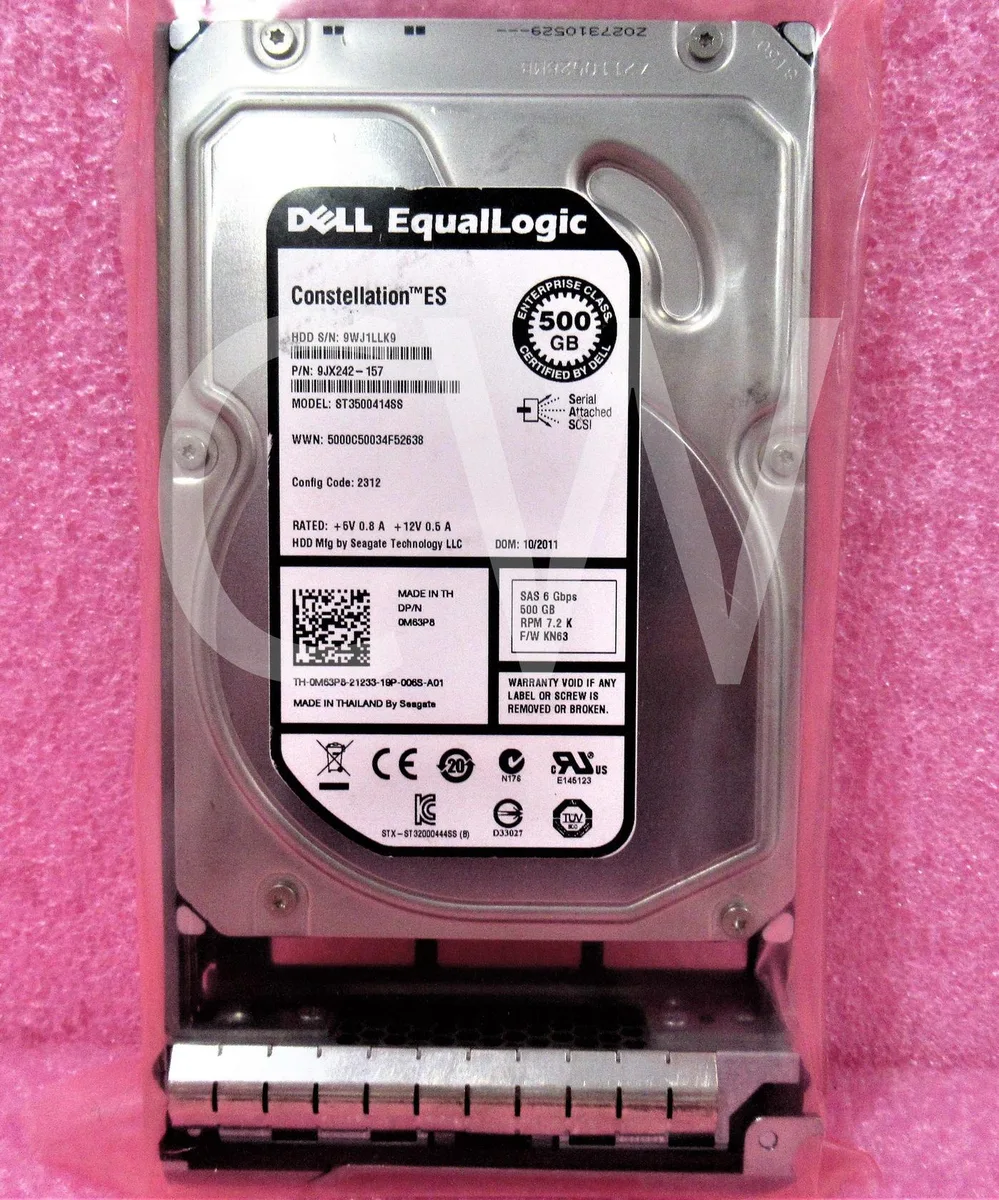 DELL DELL ST3500414SS 500GB 7200RPM 3.5" SAS internal hard drive — 商品写真