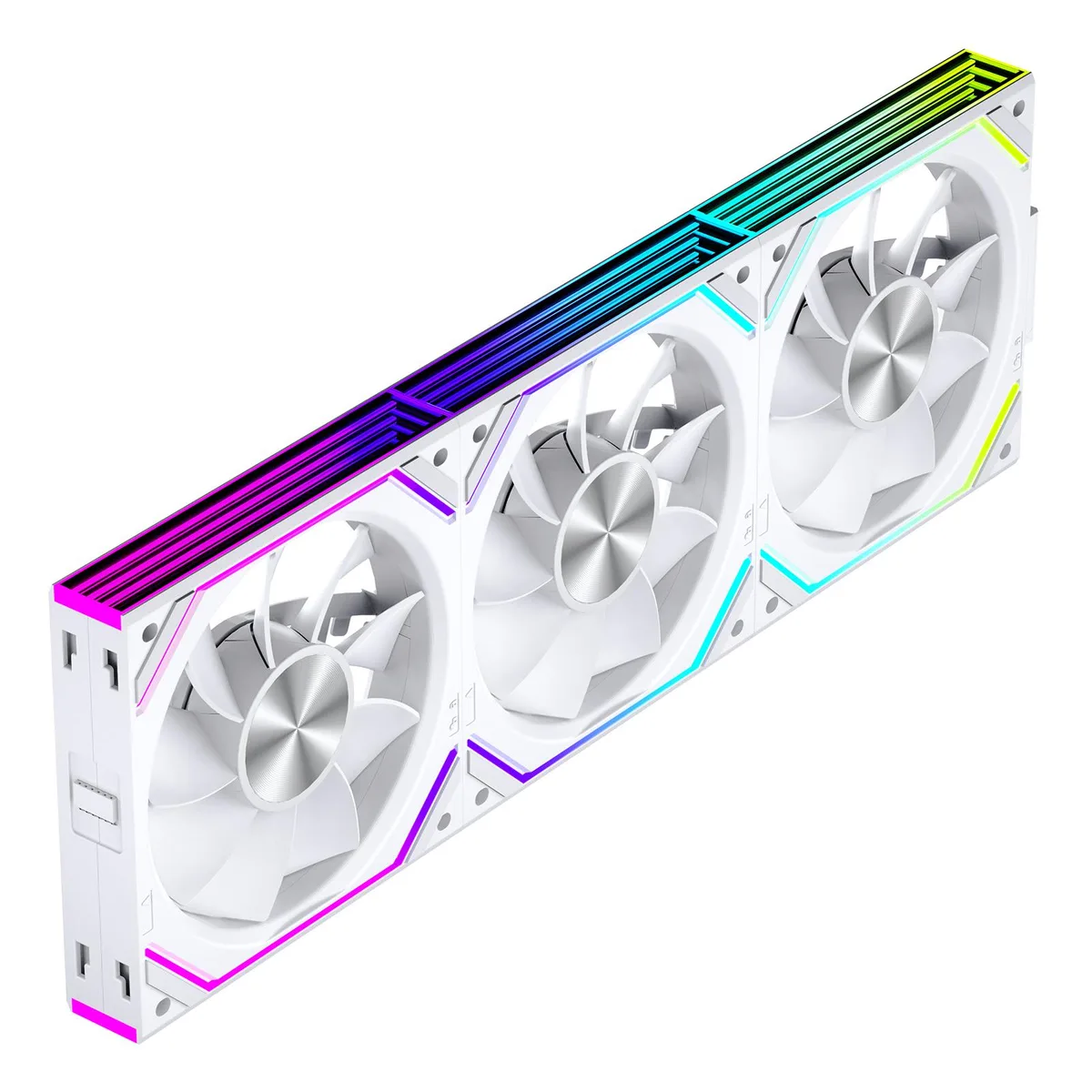Jungle Leopard Jungle Leopard Interstellar V2 RS 120mm ARGB Case Fan 3-Pack White — product photo