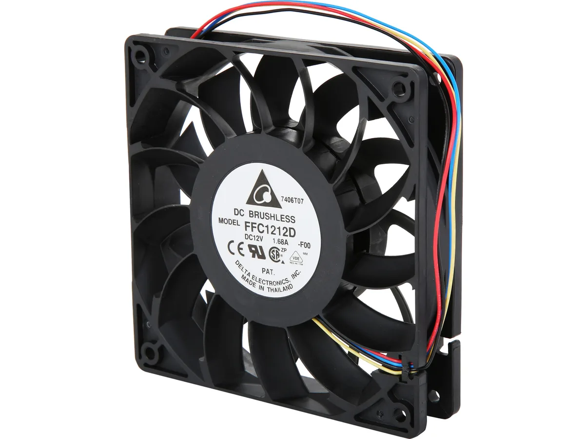 DELTA ELECTRONICS DELTA ELECTRONICS FFC1212D-PWM 120x120x25mm case fan 4000 RPM 150 CFM 44 dBA — ภาพสินค้า