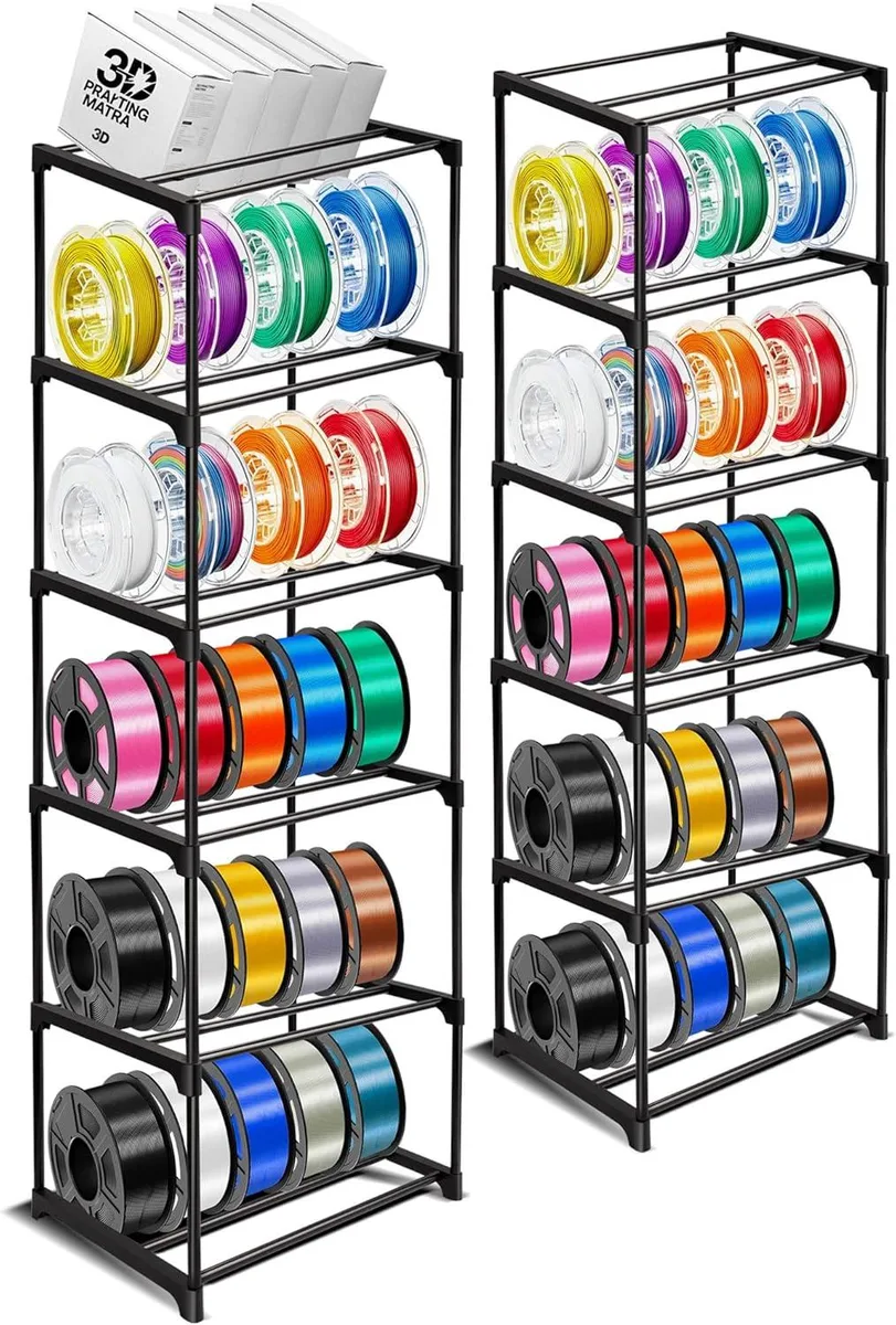 BFKK BFKK 10-Tier Modular Filament Storage Rack 60 Spools 90in 3d printers accessory — 商品照片