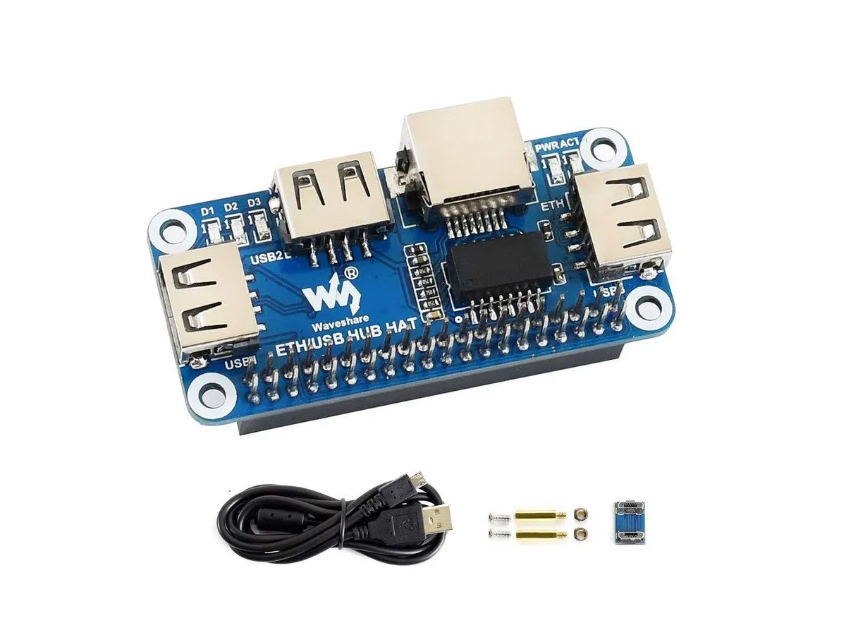 LORDWORLD LORDWORLD Ethernet USB HUB HAT Expansion Board development board — 제품 사진