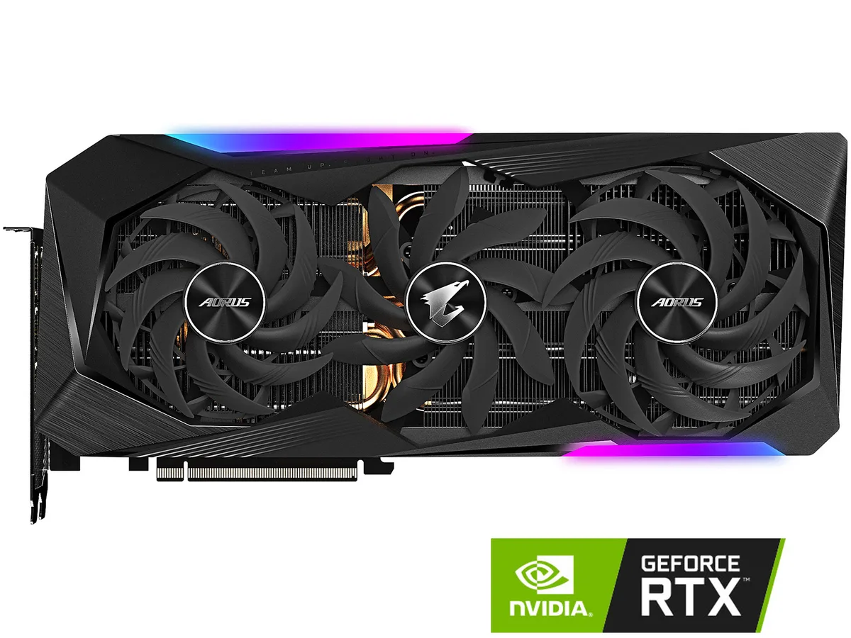 GIGABYTE GIGABYTE GV-N307TAORUS M-8GD GeForce RTX 3070 Ti graphics card — fotografie produktu