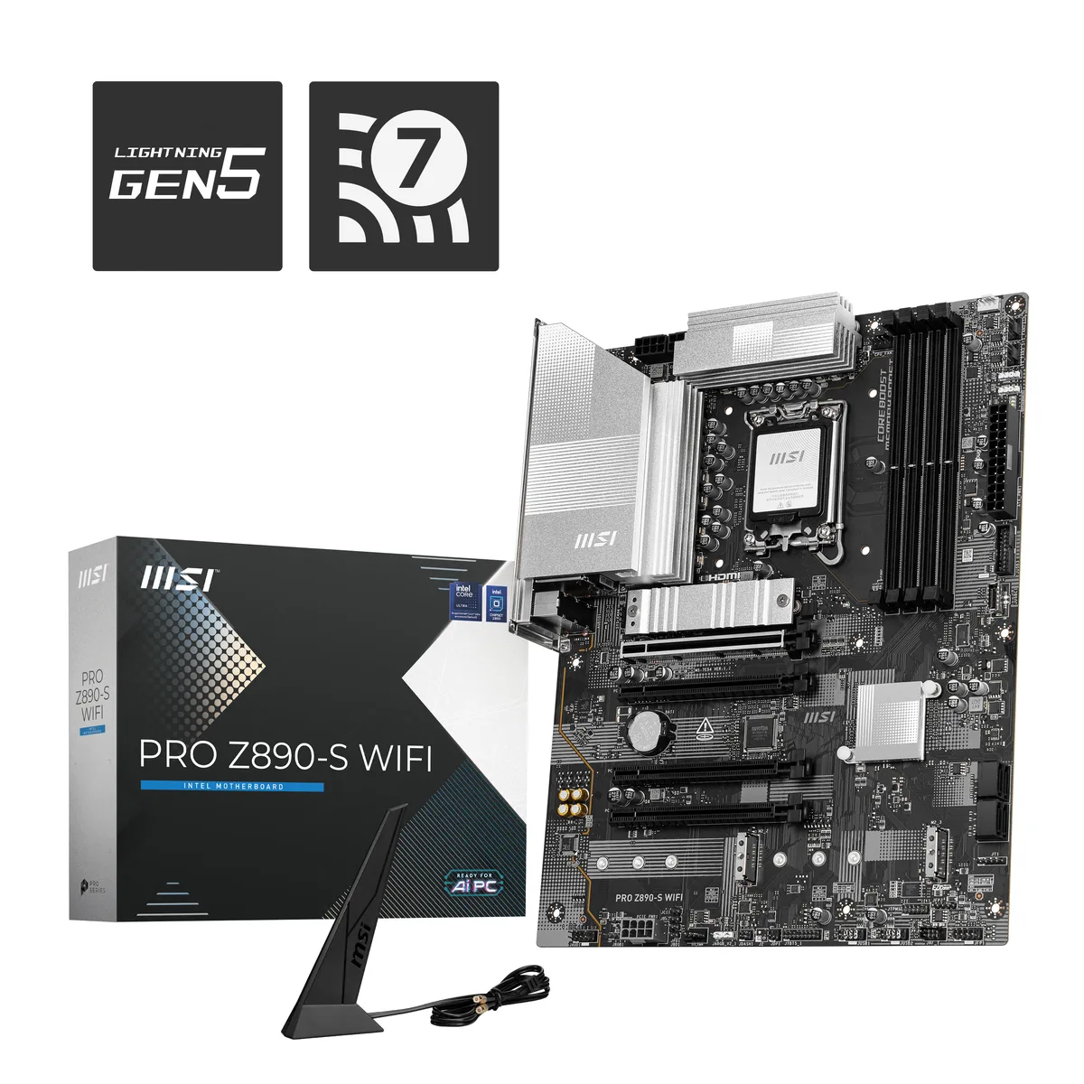 MSI MSI Z890-S WIFI Intel motherboard — product photo