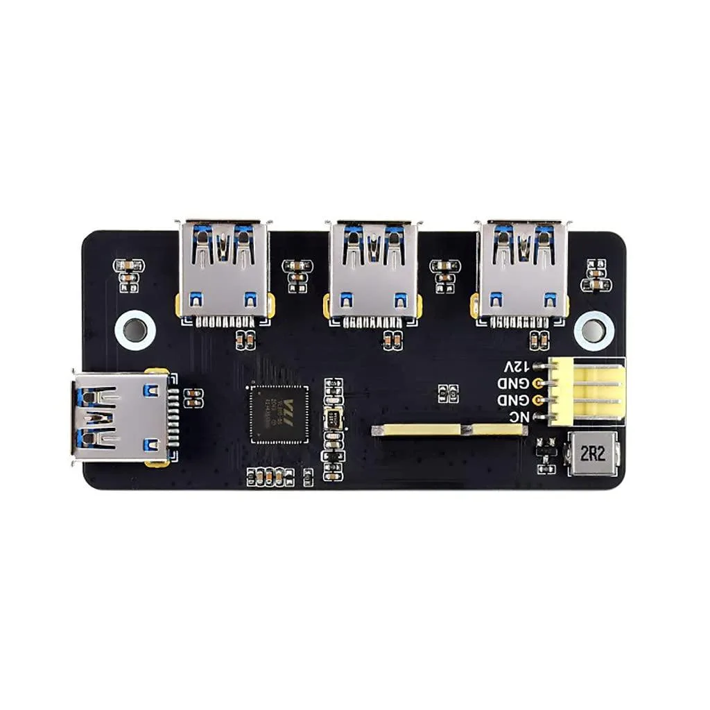 LORDWORLD LORDWORLD PCIe to USB 3.2 Gen1 Adapter for CM4 IO Board 4 Ports VL805 — foto produk