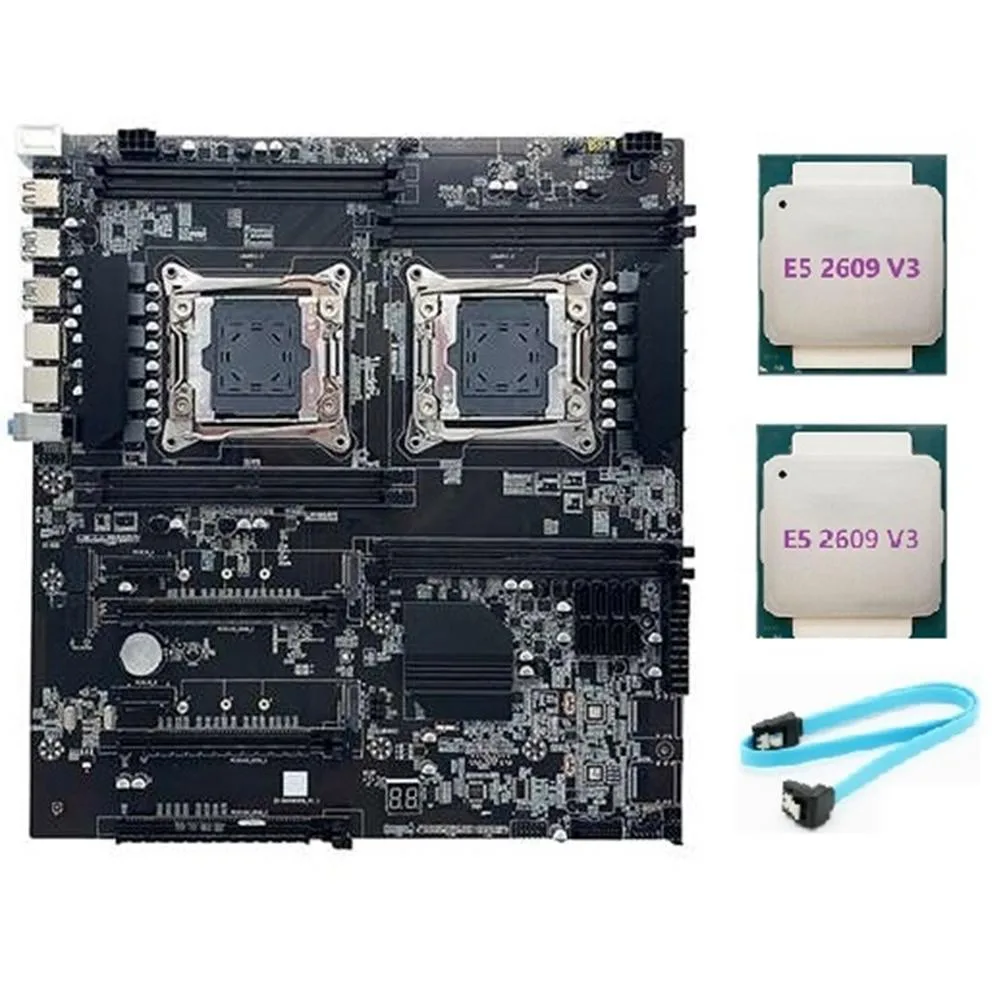 YINGHUA YINGHUA X99 Dual-Socket LGA2011-3 Server Motherboard with 2×E5 2609 V3 CPU — ภาพสินค้า
