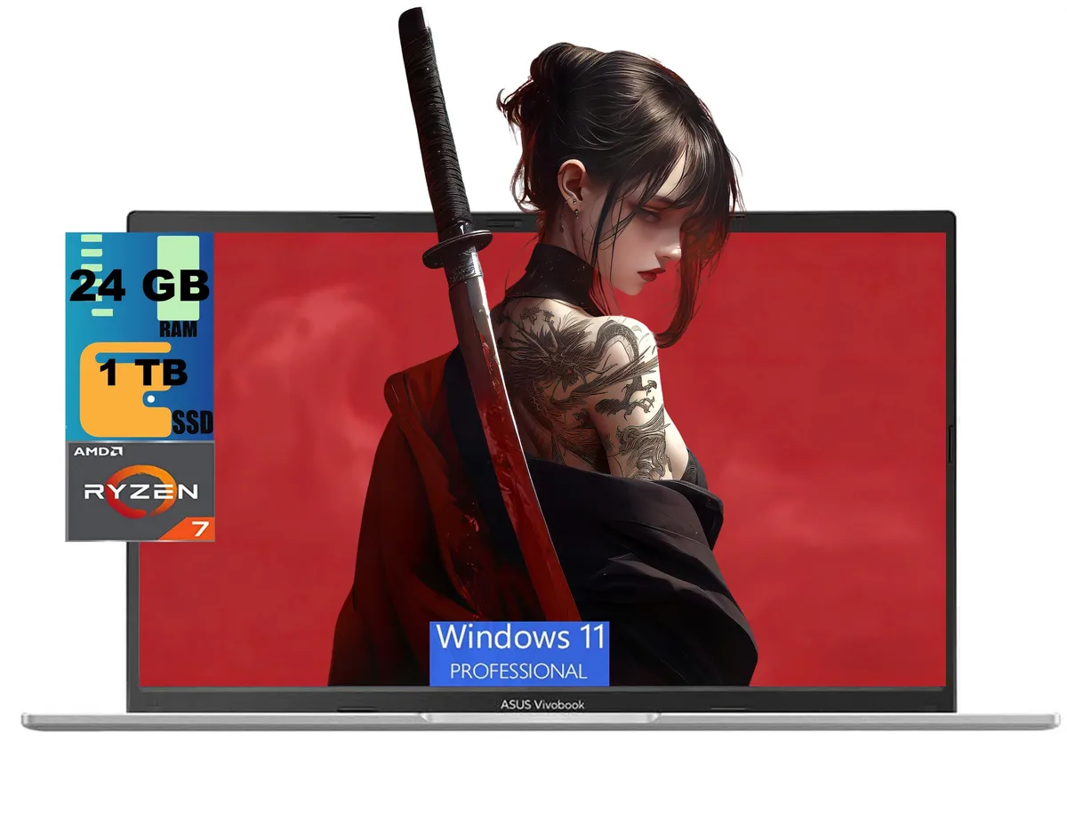 ASUS ASUS Vivobook 15 laptop Ryzen 7 170 24GB 1TB Silver — 제품 사진