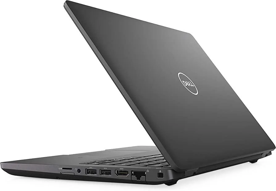 Silver Dell Latitude 5401 laptop closed on desk