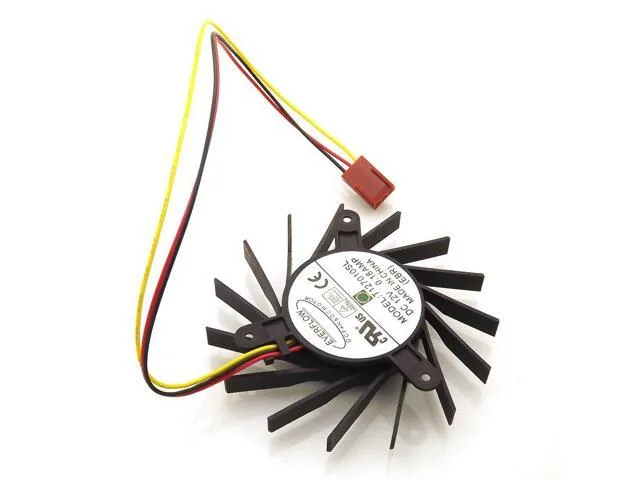 SXDOOL SXDOOL T127010SL 12V 0.18A 73mm 15-blade frameless VGA fan — product photo