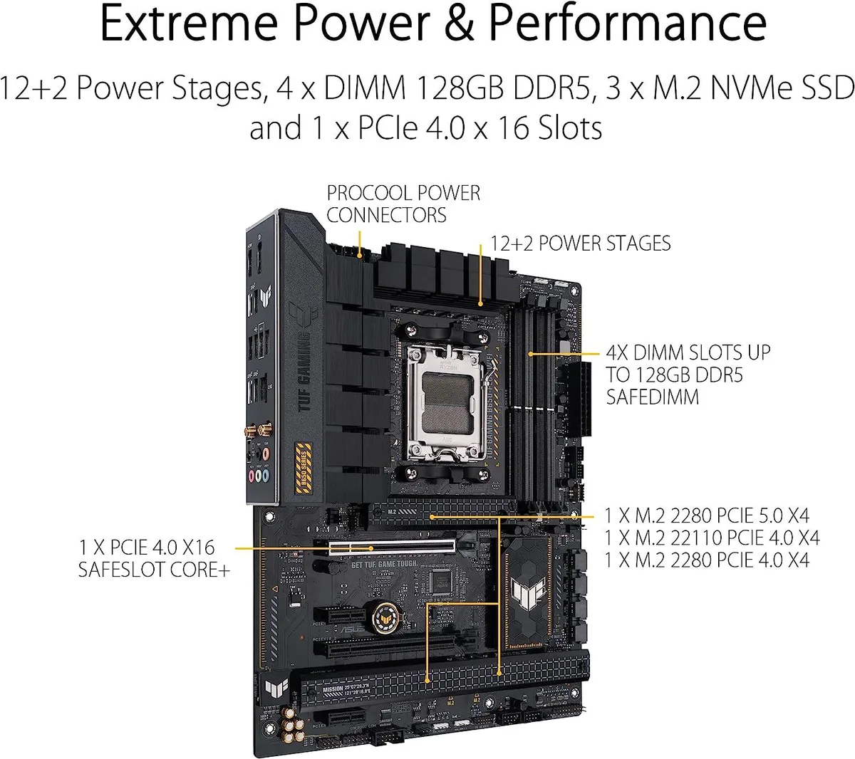 ASUS ASUS TUF GAMING B650-PLUS WIFI AMD AM5 ATX Motherboard A — product photo