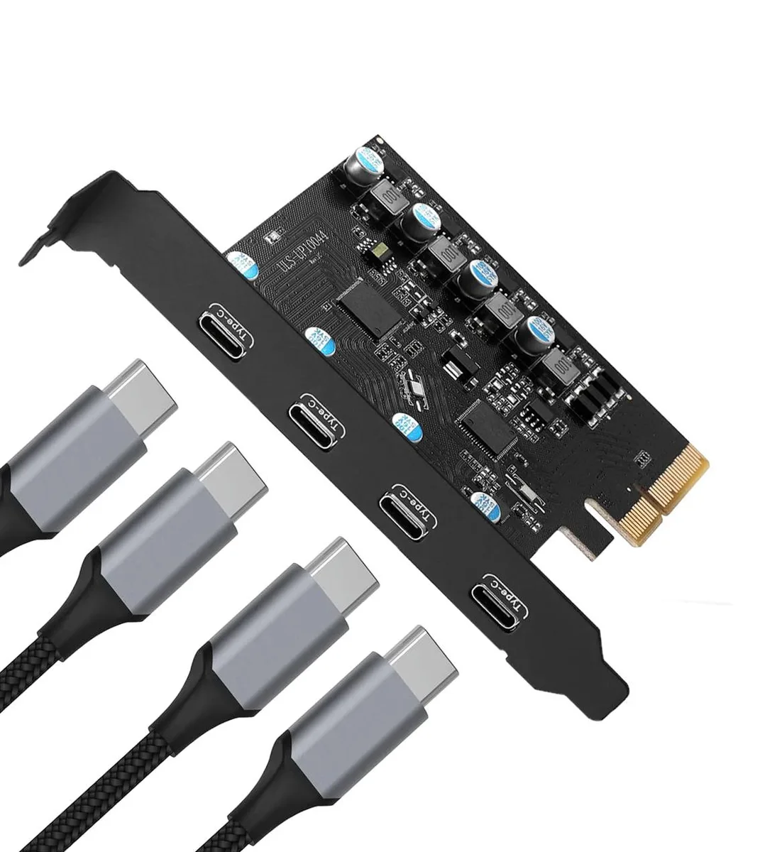 ESTONE ESTONE PCIE24C 4-Port USB-C 3.2 10Gbps PCIe x4 expansion card — foto del prodotto
