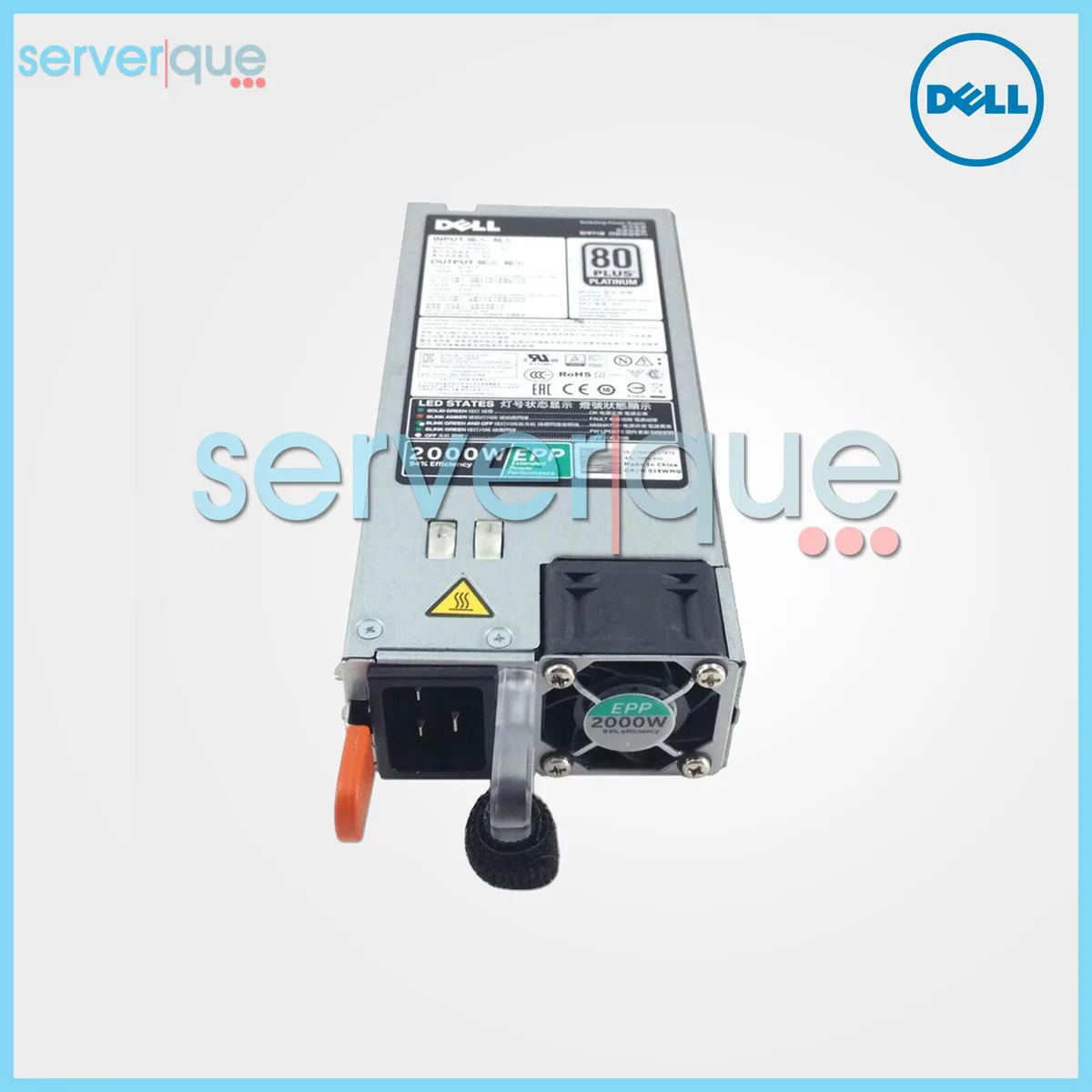 DELL DELL W1R7V PowerEdge FX2 R640 2000W 80 Plus Platinum HS EPP server power supply — termékfotó