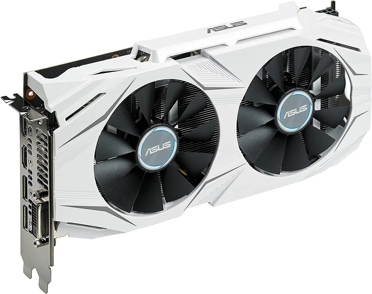 ASUS GeForce GTX 1060 Dual OC graphics card with dual-fan cooler