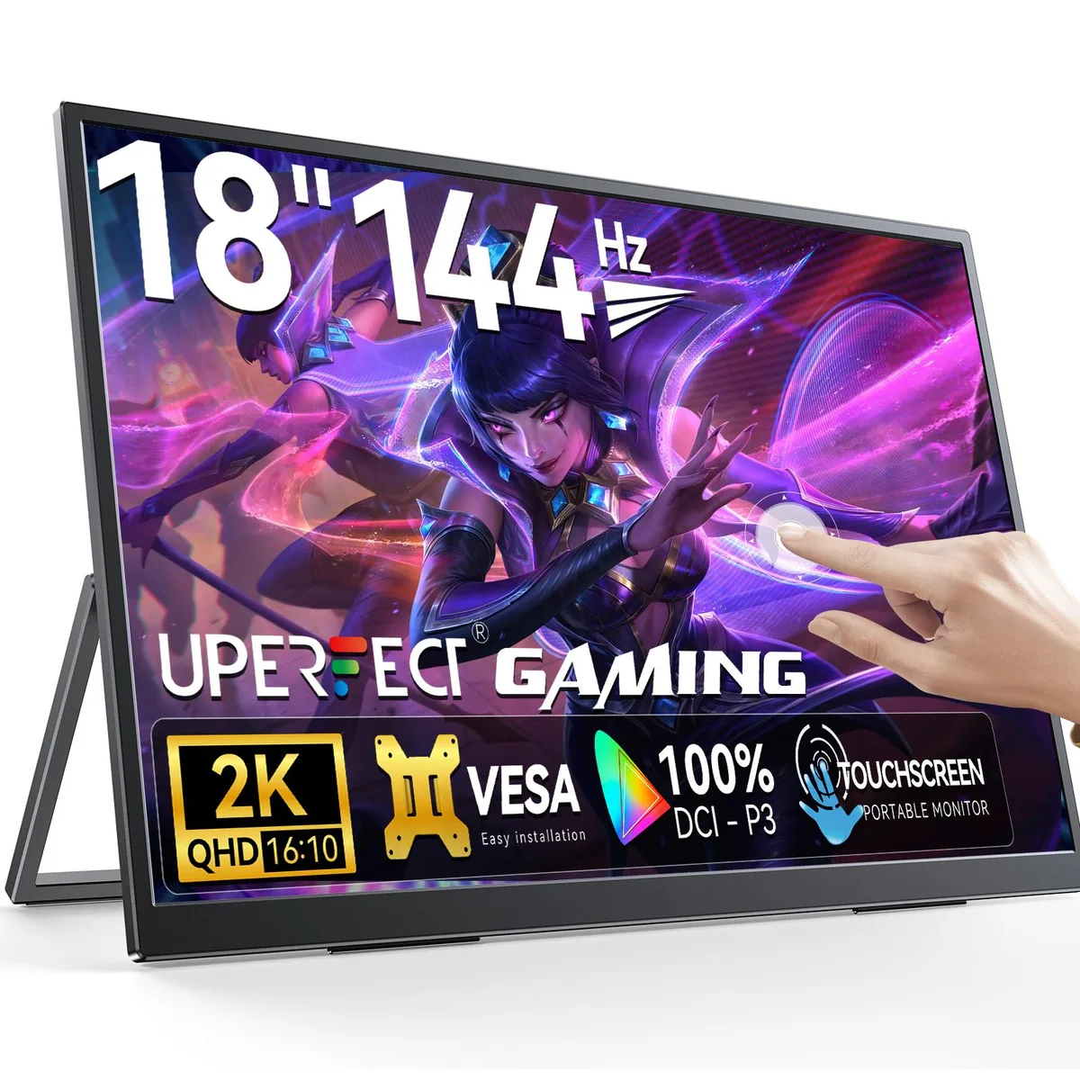 Uperfect Uperfect 18" 2K 144Hz Portable Touchscreen Gaming Monitor — product photo