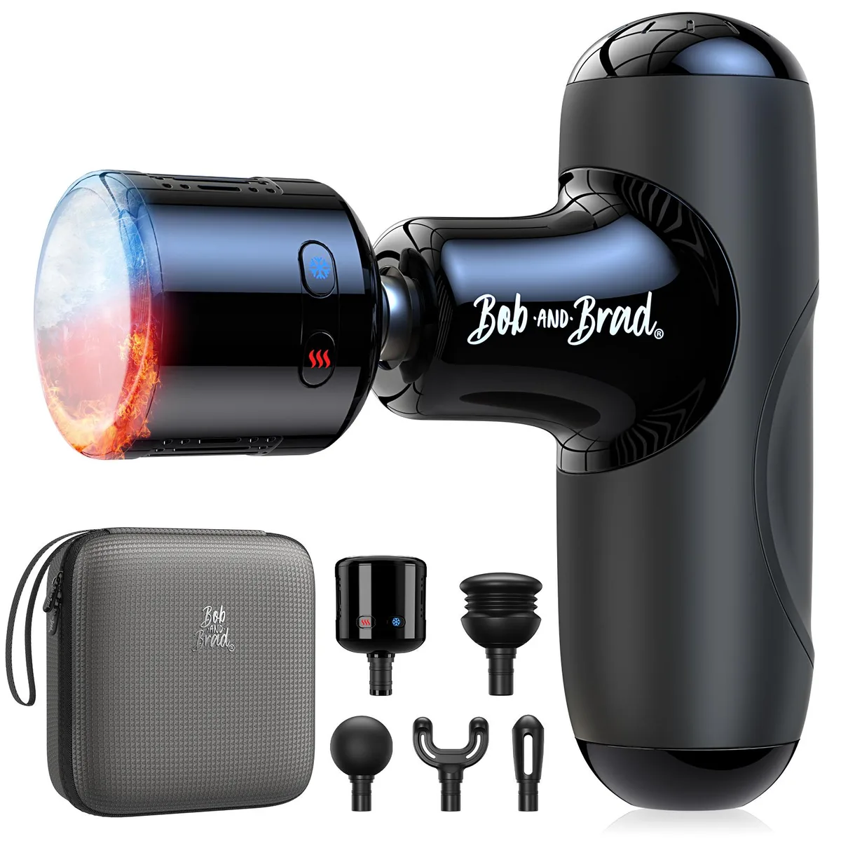Bob and Brad Bob and Brad Q2 Pro Mini Massager QL/MINI.Q2-F Heat Cold 5 Speed 7mm 40dB — toote foto