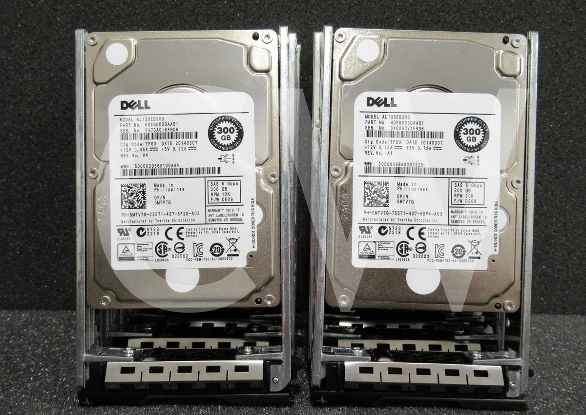 DELL DELL AL13SEB300 300GB 10000RPM 2.5" SAS internal hard drive — 商品写真