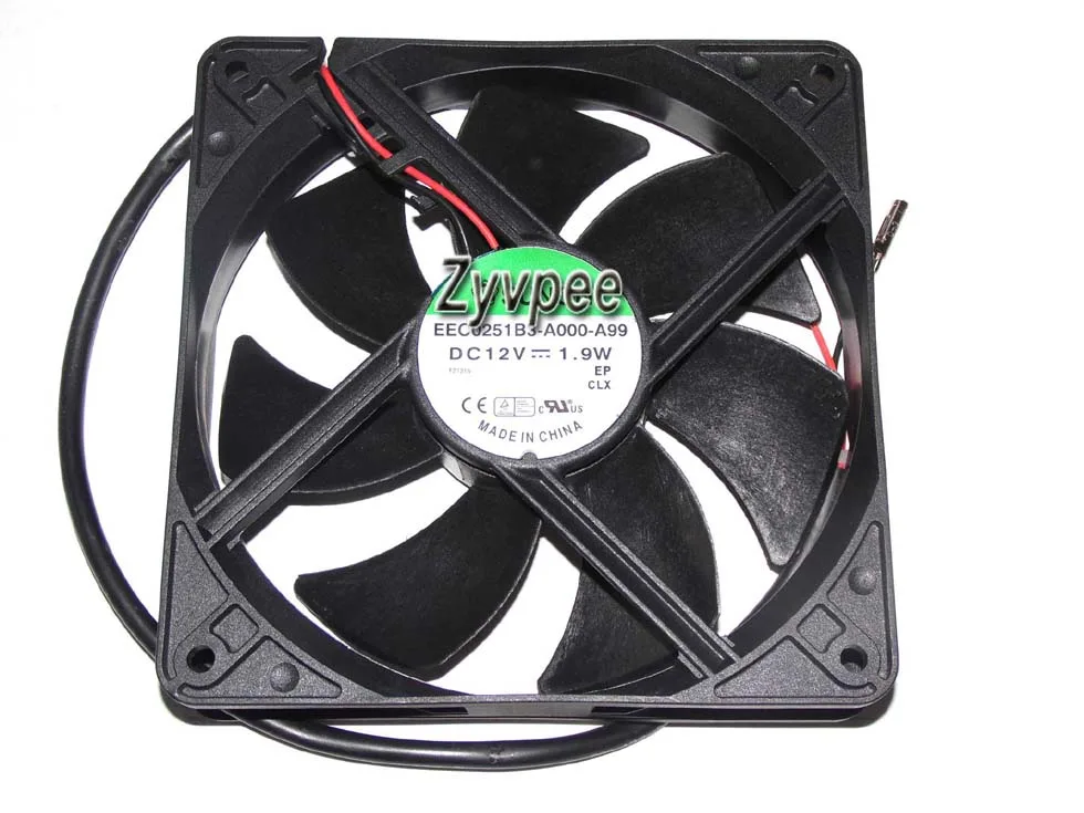 Zyvpee Zyvpee EEC0251B3-A000-A99 120mm 12V 1.9W 2-wire case fan — ภาพสินค้า