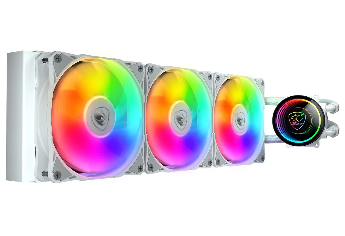 COUGAR COUGAR Poseidon Elite ARGB White 360 liquid cooler — photo du produit